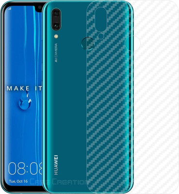 CASE CREATION Huawei Y9 (2019) (2018) Mobile Skin(3D Carbonn Fibre Transparent Skin Matte Finish)