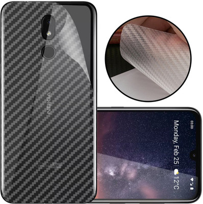 CASE CREATION Nokia 3.2 2019 Mobile Skin(3D Carbon Fibre Transparent Back Skin Matte Finish)