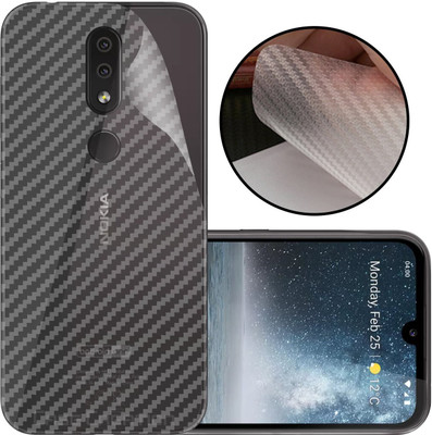 CASE CREATION Nokia 4.2 2019 Mobile Skin(3D Carbon Fibre Transparent Back Skin Matte Finish)