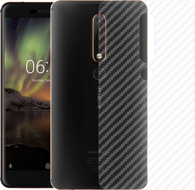 CASE CREATION Nokia 6.1 Mobile Skin(3D Carbonn Fibre Transparent Skin Matte Finish)