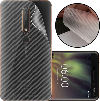 CASE CREATION Nokia 6.1 2021 Mobile Skin(3D Carbon Fibre Transparent Back Skin Matte Finish)