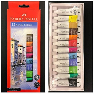 FABER-CASTELL Acrylic Colours(Set of 0, Red)
