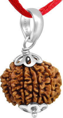 Rudram 11 mukhi NEPALI rudraksha Silver Wood Pendant