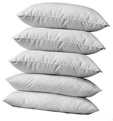 Changers Polyester Fibre Solid Sleeping Pillow Pack of 5(White)