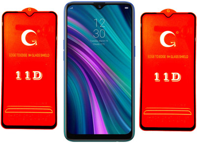 LORTZEA Edge To Edge Tempered Glass for Realme 3 Pro(Pack of 2)