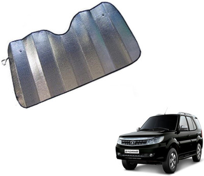 MOCKHE Dashboard Sun Shade For Tata Safari Storme(Silver)