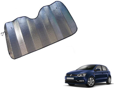 MOCKHE Dashboard Sun Shade For Volkswagen Polo(Silver)