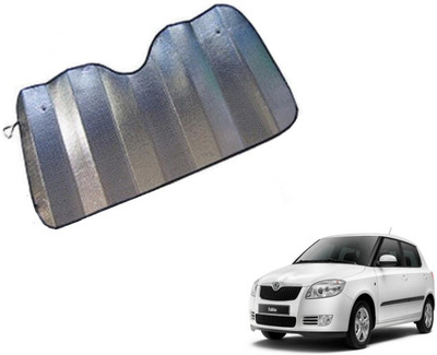 MOCKHE Dashboard Sun Shade For Skoda Fabia(Silver)