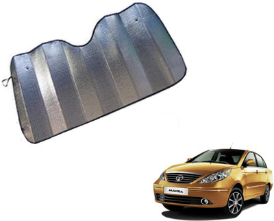 MOCKHE Dashboard Sun Shade For Tata Manza(Silver)