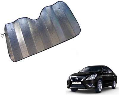 MOCKHE Dashboard Sun Shade For Nissan Sunny(Silver)