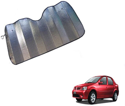 MOCKHE Dashboard Sun Shade For Mahindra Logan(Silver)