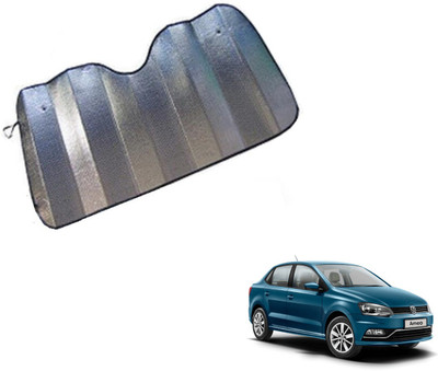 MOCKHE Dashboard Sun Shade For Volkswagen Ameo(Silver)
