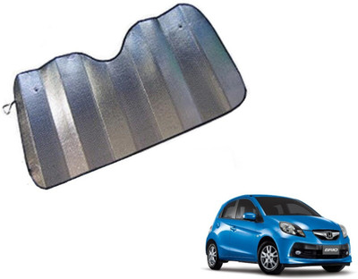 MOCKHE Dashboard Sun Shade For Honda Brio(Silver)