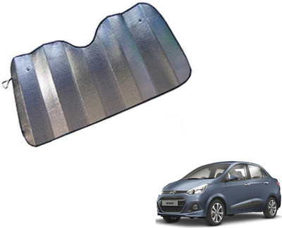 MOCKHE Dashboard Sun Shade For Hyundai Xcent(Silver)