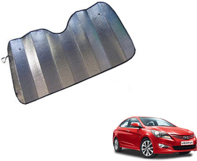 MOCKHE Dashboard Sun Shade For Hyundai Verna(Silver)
