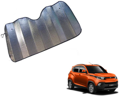 MOCKHE Dashboard Sun Shade For Mahindra KUV 100(Silver)