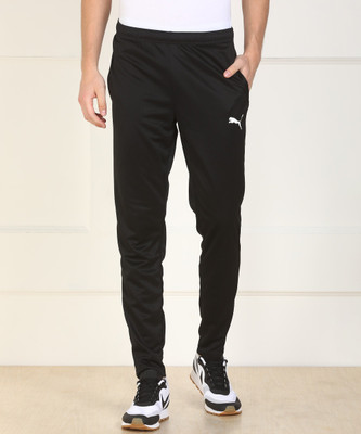 PUMA Solid Men Black Track Pants