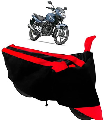 ELECTRIBLES Two Wheeler Cover for Suzuki(GS 150R, Red, Black)