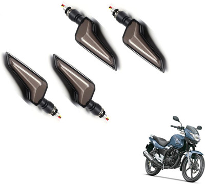 MOCKHE Front, Rear LED Indicator Light for Suzuki GS 150R(Yellow, Blue)