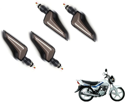 MOCKHE Front, Rear LED Indicator Light for Suzuki Heat(Yellow, Blue)