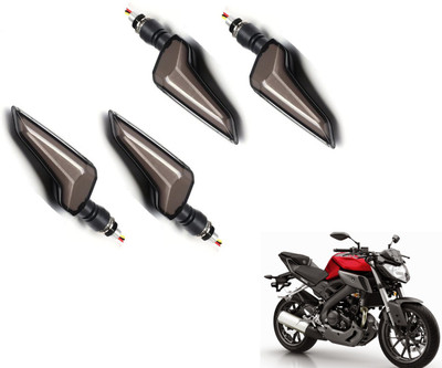 MOCKHE Front, Rear LED Indicator Light for Suzuki Gixxer(Yellow, Blue)