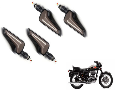 MOCKHE Front, Rear LED Indicator Light for Royal Enfield 500(Yellow, Blue)