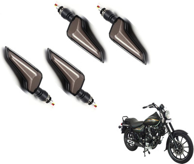 AUTYLE Front, Rear LED Indicator Light for Bajaj Avenger 220(Yellow, Blue)