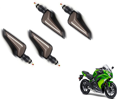 MOCKHE Front, Rear LED Indicator Light for Kawasaki Ninja(Yellow, Blue)