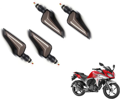 MOCKHE Front, Rear LED Indicator Light for Yamaha Fazer(Yellow, Blue)