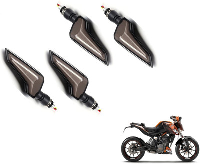 MOCKHE Front, Rear LED Indicator Light for KTM Duke 200(Yellow, Blue)