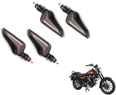 MOCKHE Front, Rear LED Indicator Light for Bajaj Avenger 150(Yellow, Blue)