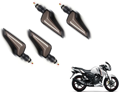 MOCKHE Front, Rear LED Indicator Light for TVS Apache RTR 160(Yellow, Blue)