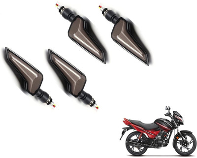 MOCKHE Front, Rear LED Indicator Light for Hero Glamour(Yellow, Blue)