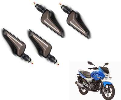 MOCKHE Front, Rear LED Indicator Light for Bajaj Discover 150(Yellow, Blue)