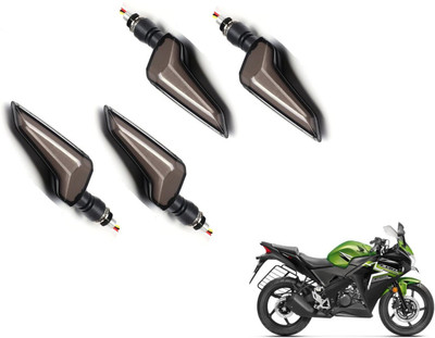 MOCKHE Front, Rear LED Indicator Light for Honda CBR 150R(Yellow, Blue)
