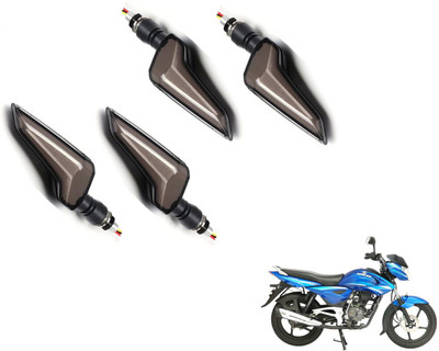 MOCKHE Front, Rear LED Indicator Light for Bajaj XCD 135cc(Yellow, Blue)