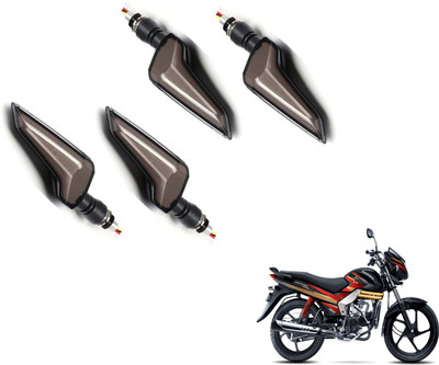 MOCKHE Front, Rear LED Indicator Light for Mahindra Centuro(Yellow, Blue)