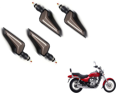 MOCKHE Front, Rear LED Indicator Light for Bajaj Avenger 220 DTS-i(Yellow, Blue)