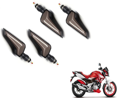 MOCKHE Front, Rear LED Indicator Light for Hero CBZ Xtreme(Yellow, Blue)