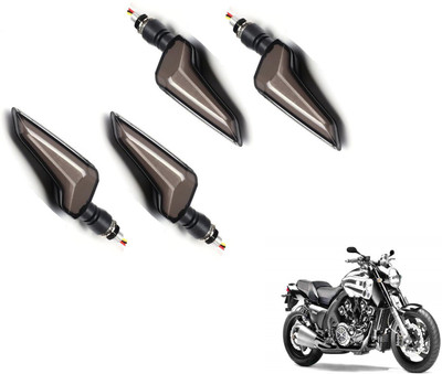 MOCKHE Front, Rear LED Indicator Light for Yamaha VMAX(Yellow, Blue)