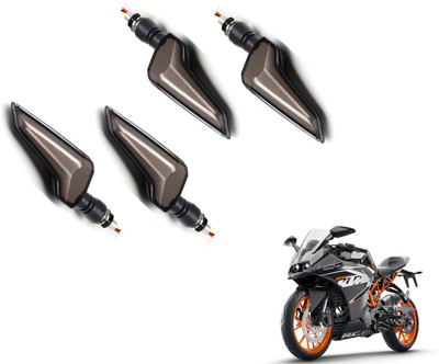 MOCKHE Front, Rear LED Indicator Light for KTM RC 390(Yellow, Blue)