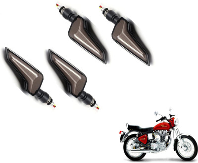 MOCKHE Front, Rear LED Indicator Light for Royal Enfield Electra(Yellow, Blue)