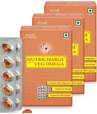 Nutricharge Veg Omega (Pack of 3)(90 No)