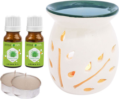 PeepalComm Lemongrass Diffuser Set PC-TOPBLACKDIFF-2TL-2LG(5 x 4 ml)