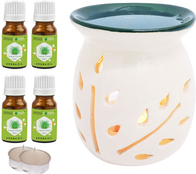 PeepalComm Lemongrass Diffuser Set PC-TOPBLACKDIFF-2TL-4LG(7 x 5.71 ml)