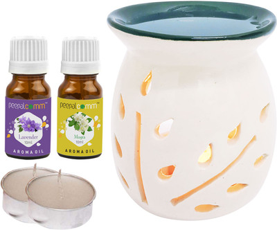 PeepalComm Mogra, lavender Diffuser Set PC-TOPBLACKDIFF-2TL-LV-MOG(5 x 4 ml)