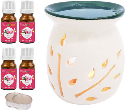 PeepalComm Rose Diffuser Set PC-TOPBLACKDIFF-2TL-4RS(7 x 5.71 ml)