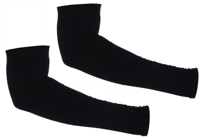 H International Cotton Arm Sleeve For Men & Women(Free, Black)