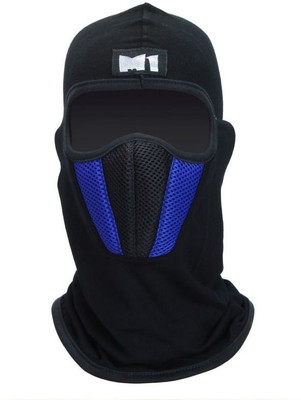 Auto Hub Blue Bike Face Mask for Men & Women(Size: Free,  Balaclava)