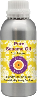 

Deve Herbes Pure Sesame Oil 300ml - Sesamum Indicum 100% Natural Cold Pressed(300 ml)